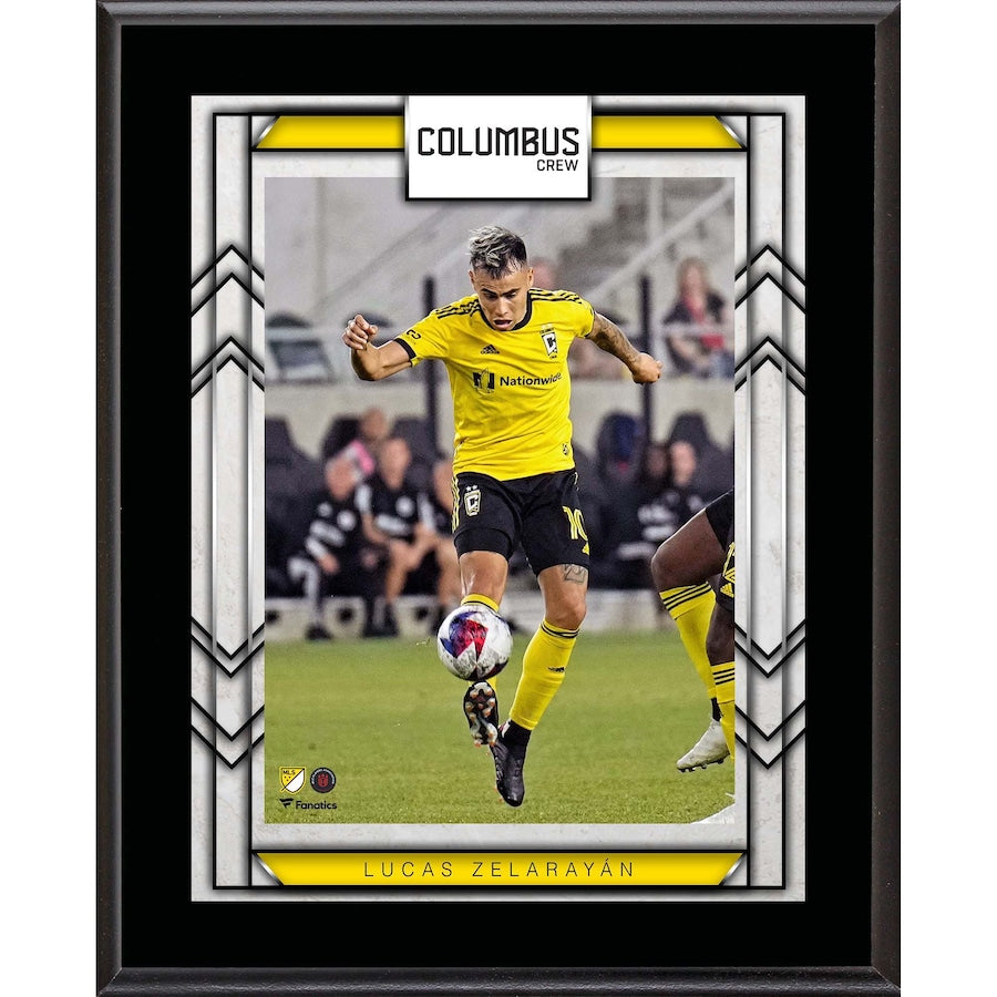 Lucas Zelarayan Columbus Crew 10.5'' x 13'' Sublimated Player Plaque