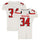 Texas Tech Red Raiders Team-Issued #34 White Jersey from the 2015 NCAA Football Season