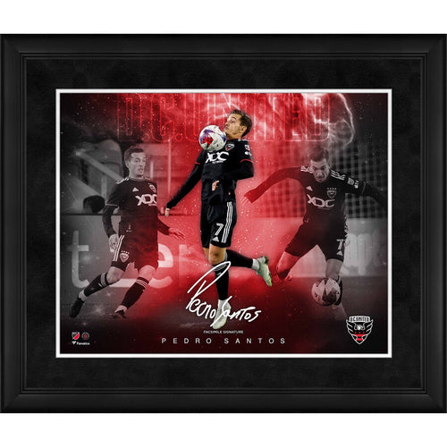 Pedro Santos D.C. United Framed 16'' x 20'' Stars of the Game Collage - Facsimile Signature