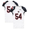 Texas Tech Red Raiders Team-Issued #54 White and Black Jersey from the 2013 NCAA Football Season