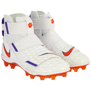 Clemson Tigers Team-Issued White Savage Cleats from the Football Program