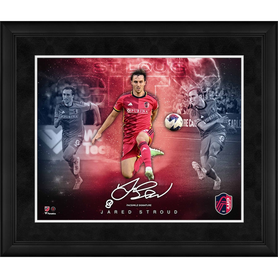 Jared Stroud St. Louis City SC Framed 16'' x 20'' Stars of the Game Collage - Facsimile Signature
