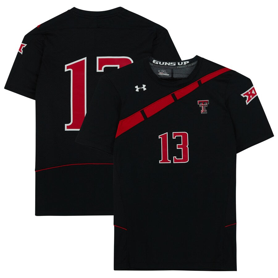 Texas Tech Red Raiders Team-Issued #13 Black Jersey from the Athletics Program
