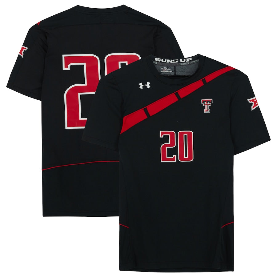 Texas Tech Red Raiders Team-Issued #20 Black Jersey from the Athletics Program