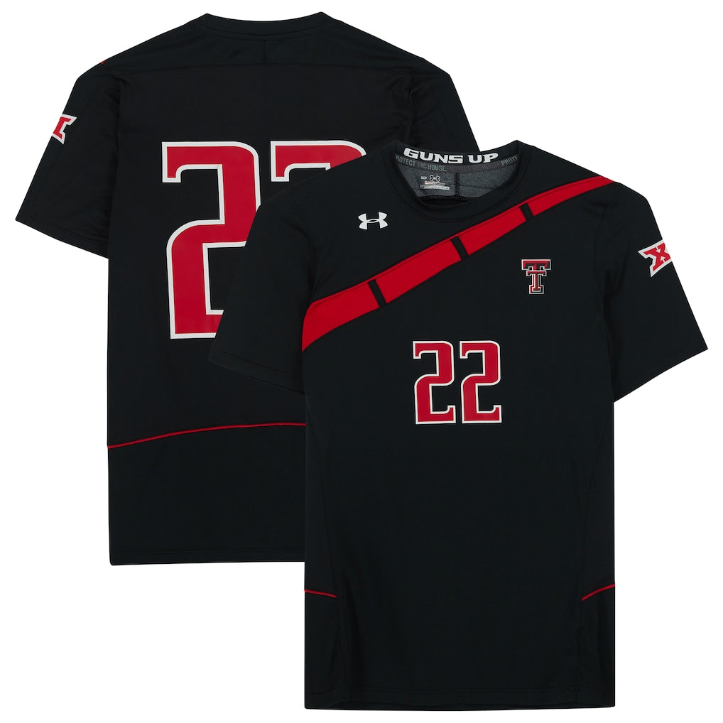 Texas Tech Red Raiders Team-Issued #22 Black Jersey from the Athletics Program
