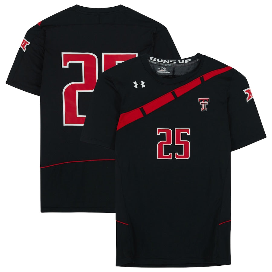 Texas Tech Red Raiders Team-Issued #25 Black Jersey from the Athletics Program