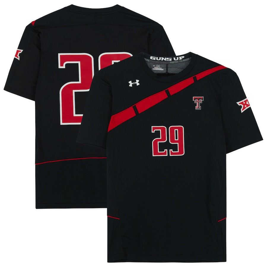 Texas Tech Red Raiders Team-Issued #29 Black Jersey from the Athletics Program