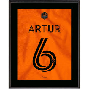 Artur Houston Dynamo FC 10.5'' x 13'' El Sol Jersey Style Number 6 Sublimated Plaque