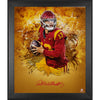Caleb Williams USC Trojans Autographed Framed 20'' x 24'' Gold In Focus Photograph - Limited Edition of 13