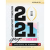 Bryce Young Alabama Crimson Tide Autographed 2021 National Championship Program