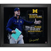Jim Harbaugh Michigan Wolverines Autographed Framed 20'' x 24'' Quote Photograph