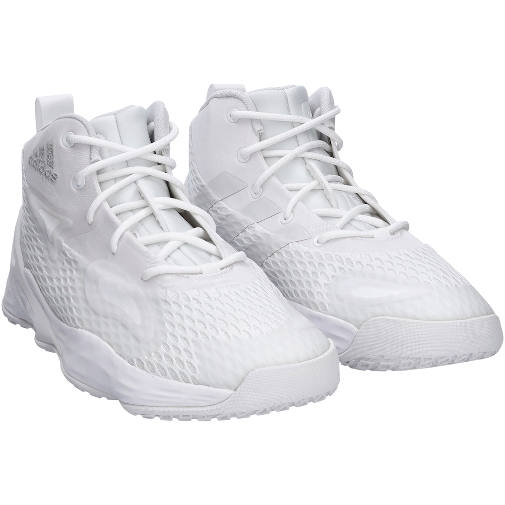 Kansas Jayhawks Team-Issued White Exhibit A adidas Shoes from the Basketball Program