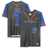 Boise State Broncos Team-Issued #21 Gray Jersey from the Softball Program - Size XL