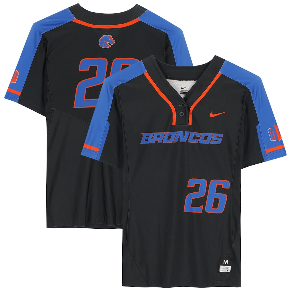 Boise State Broncos Team-Issued #26 Black Jersey from the Softball Program - Size M