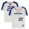 Boise State Broncos Team-Issued #22 White Jersey from the Softball Program - Size M