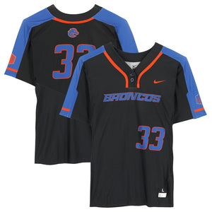 Boise State Broncos Team-Issued #33 Black Jersey from the Softball Program - Size L