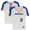 Boise State Broncos Team-Issued #8 White Jersey from the Softball Program - Size M