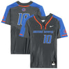 Boise State Broncos Team-Issued #10 Gray Jersey from the Softball Program