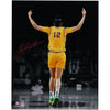 JuJu Watkins USC Trojans Autographed 16'' x 20'' Arms Up Celebration Spotlight Photograph - Signed in Red Ink