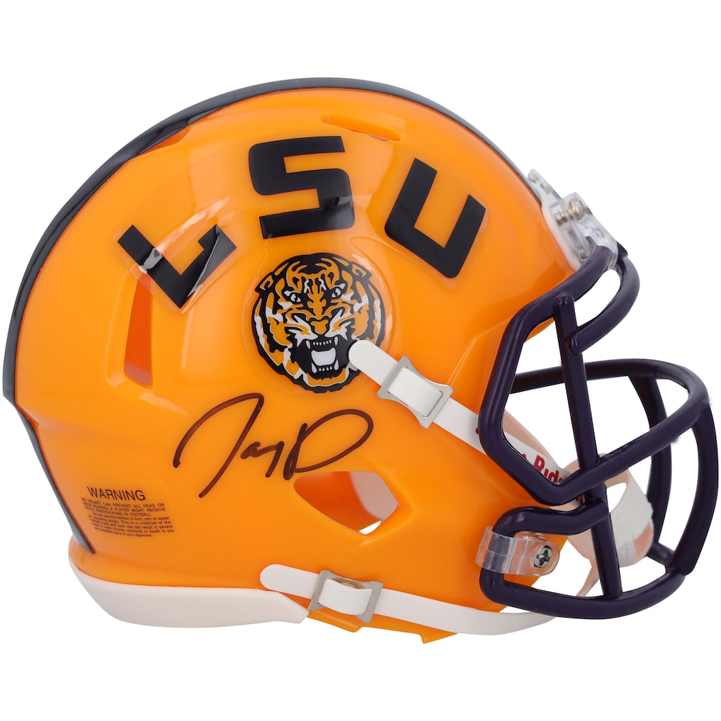 Jayden Daniels LSU Tigers Autographed Riddell Speed Mini Helmet