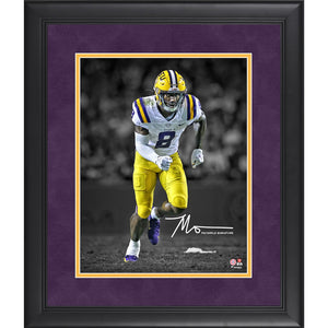 Malik Nabers LSU Tigers Facsimile Signature Framed 11'' x 14'' Photograph