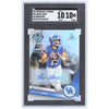 Devin Leary Kentucky Wildcats Autographed 2023 Bowman Chrome U Refractor #56 #60/499 SGC Authenticated 10/10 Card