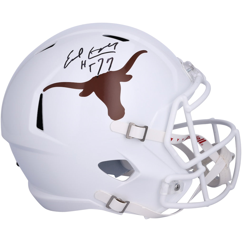 Earl Campbell Texas Longhorns Autographed Riddell Speed Replica Helmet with ''HT 77'' Inscription