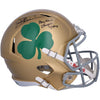 Joe Theismann Notre Dame Fighting Irish Autographed Riddell Speed Replica Helmet with ''Play Like a Champion'' Inscription