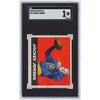 Jackie Jensen Columbia University 1948 Leaf Gum Co. #73 SGC Authenticated 1 Rookie Card