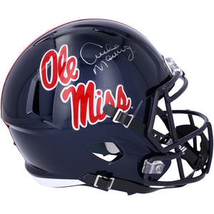 Archie Manning Ole Miss Rebels Autographed Riddell Speed Replica Helmet