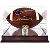 LSU Tigers 100th Anniversary Mahogany Football Display Case