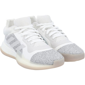 Kansas Jayhawks Team-Issued White Marquee Low adidas Shoes from the Basketball Program
