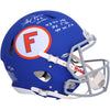 Steve Spurrier Florida Gators Autographed Riddell Throwback Royal Speed Authentic Helmet with Multiple Inscriptions - Limited Edition of 25