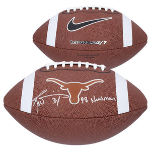 Ricky Williams Texas Longhorns Autographed Nike Replica Football with ''98 Heisman'' Inscription