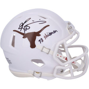 Ricky Williams Texas Longhorns Autographed Riddell Speed Mini Helmet with ''98 Heisman'' Inscription