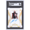 Tyree Wilson Texas Tech Red Raiders Autographed 2023 Panini Flawless Collegiate Gold Rookie Autographs #110 #/10 SGC Authenticated 9 Rookie Card