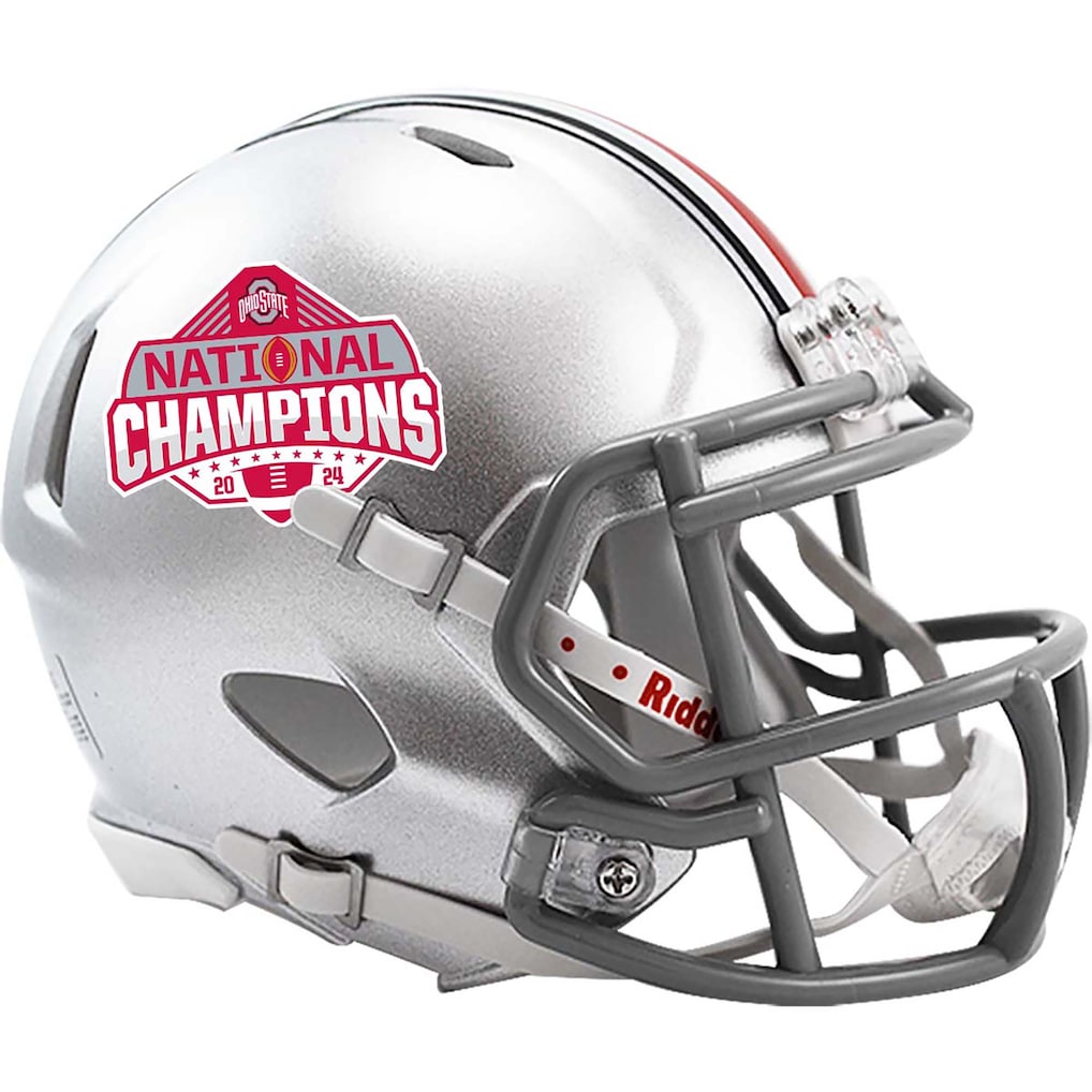 Ohio State Buckeyes 2024 College Football Playoff National Champions Riddell Speed Mini Helmet