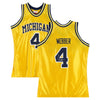 Chris Webber Michigan Wolverines Autographed Maize Mitchell & Ness 1991-92 Authentic Jersey