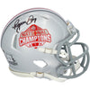 Ryan Day Ohio State Buckeyes Autographed 2024 College Football Playoff National Champions Logo Riddell Speed Mini Helmet