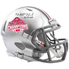 Will Howard Ohio State Buckeyes Autographed 2024 College Football Playoff National Champions Logo Riddell Speed Mini Helmet with ''24 CFP MVP'' Inscription