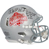 Will Howard Ohio State Buckeyes Autographed 2024 College Football Playoff National Champions Logo Riddell Speed Authentic Helmet with Multiple Inscriptions - Limited Edition of 25