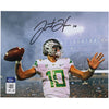 Justin Herbert Oregon Ducks Autographed 8'' x 10'' Smoke Warm Up Photograph