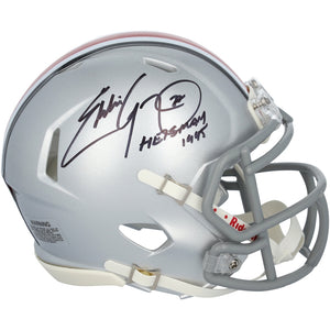 Eddie George Ohio State Buckeyes Autographed Riddell Speed Mini Helmet with ''Heisman 1995'' Inscription