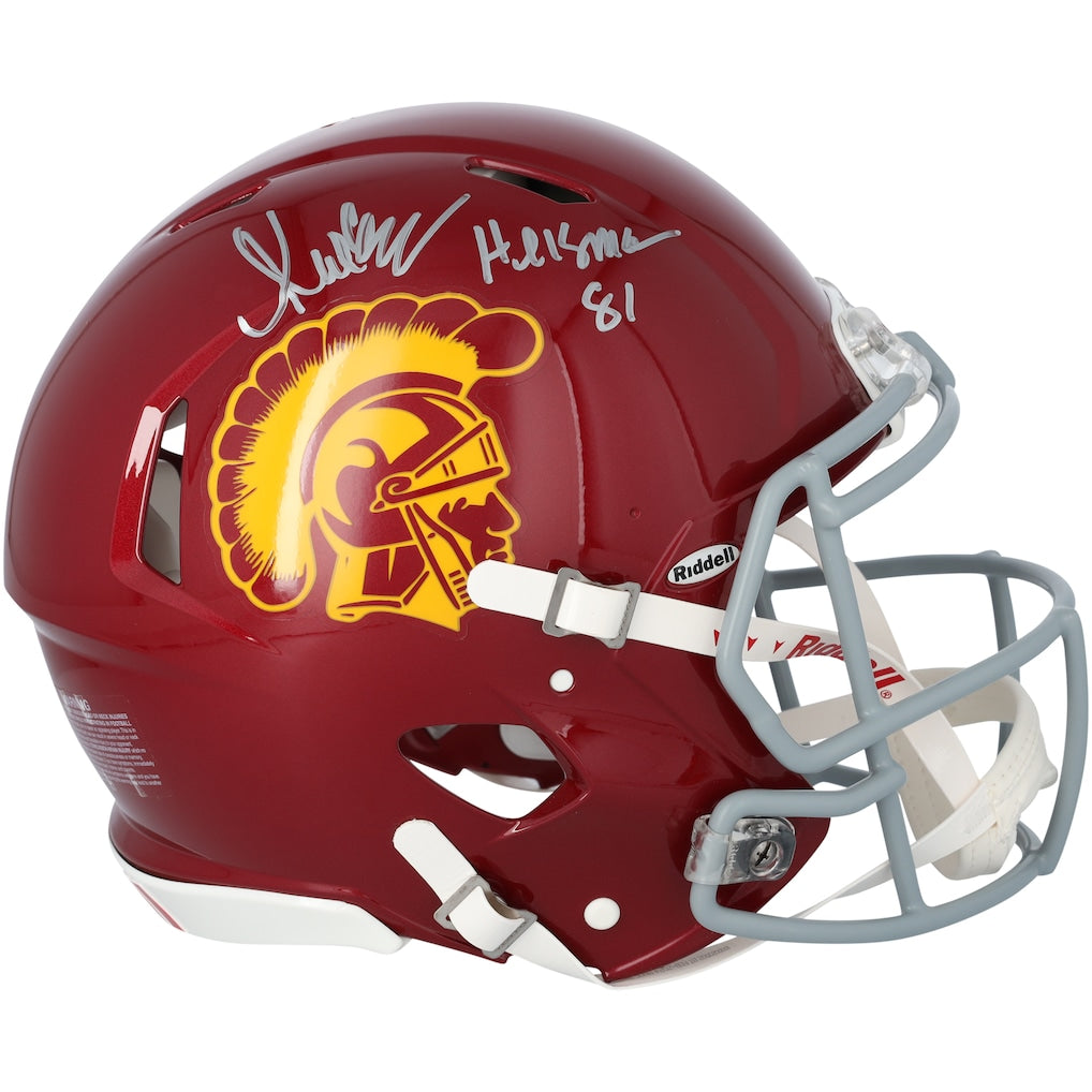 Marcus Allen USC Trojans Autographed Riddell Speed Authentic Helmet with ''Heisman 81'' Inscription