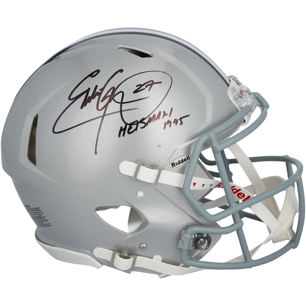 Eddie George Ohio State Buckeyes Autographed Riddell Speed Authentic Helmet with ''Heisman 1995'' Inscription