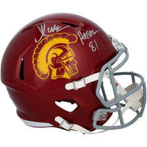 Marcus Allen USC Trojans Autographed Riddell Speed Replica Helmet with ''Heisman 81'' Inscription
