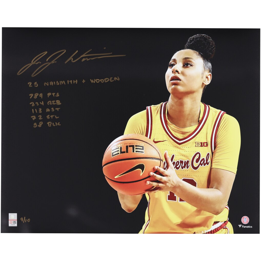 JuJu Watkins USC Trojans Autographed 16'' x 20'' Free Throw Photograph with Multiple Inscriptions - Limited Edition of 10