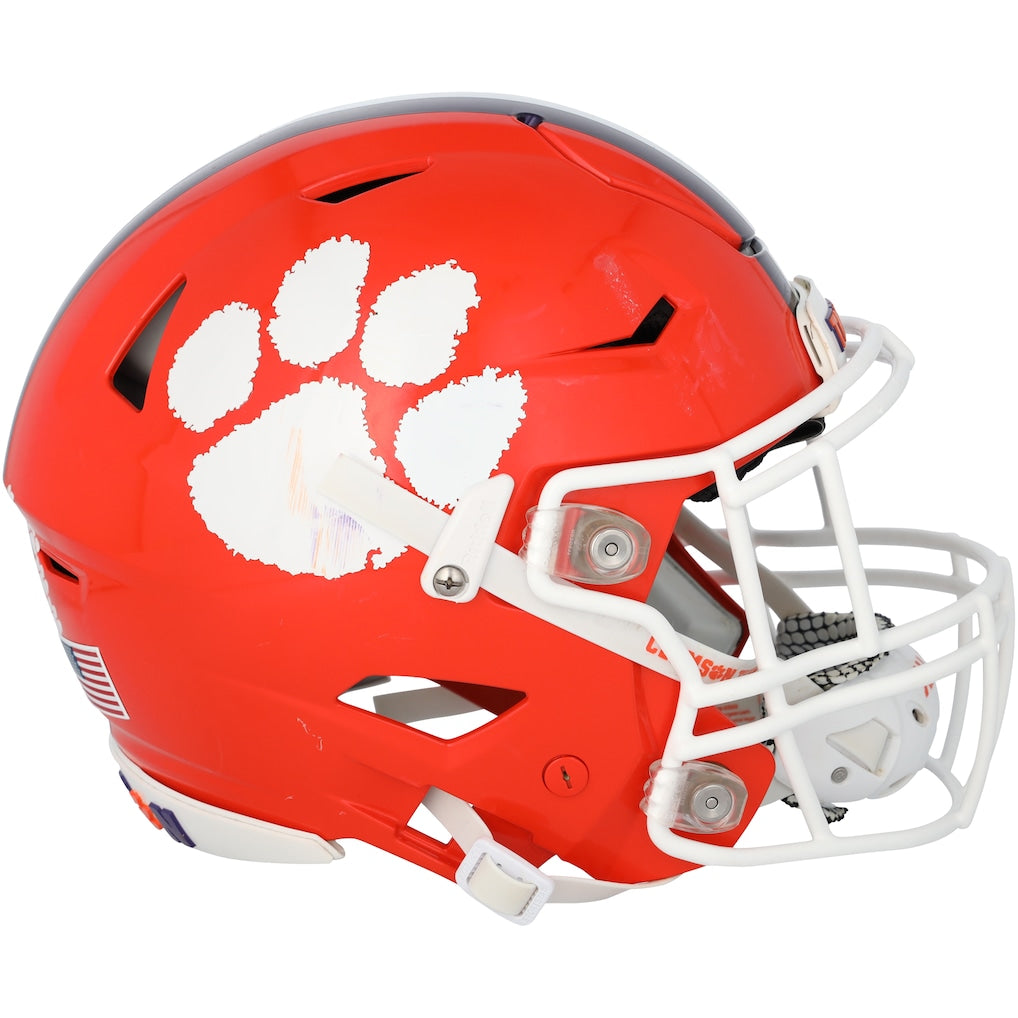 Clemson Tigers Team-Issued Orange Helmet from the Football Program - HH98507083