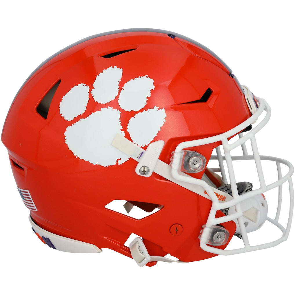 Clemson Tigers Team-Issued Orange Helmet from the Football Program - HH98507104