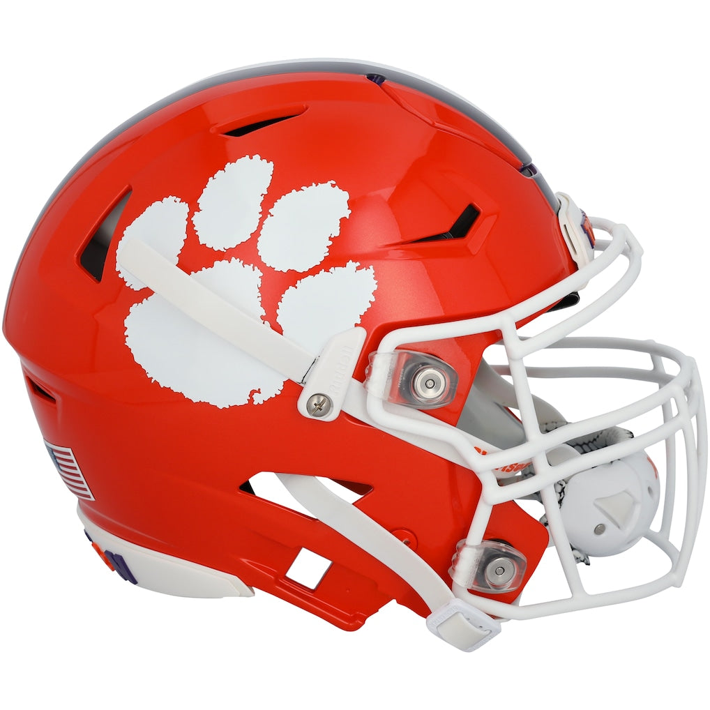Clemson Tigers Team-Issued Orange Helmet from the Football Program - HH98507107